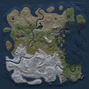 Thumbnail Rust Map: Procedural Map, Size: 4500, Seed: 4475194, 17 Monuments