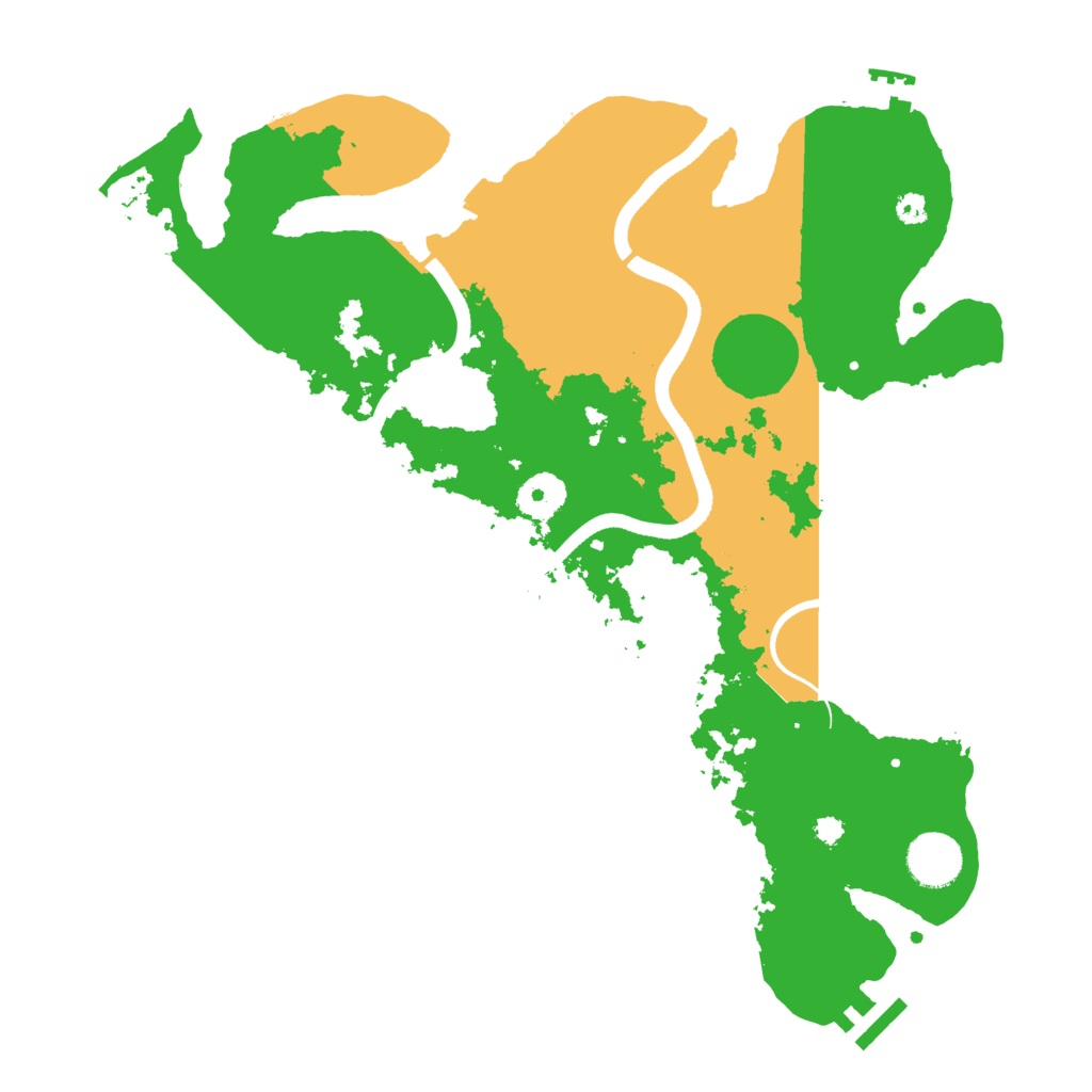 Biome Rust Map: Procedural Map, Size: 3500, Seed: 396055221