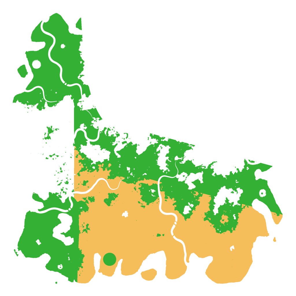 Biome Rust Map: Procedural Map, Size: 6000, Seed: 84715
