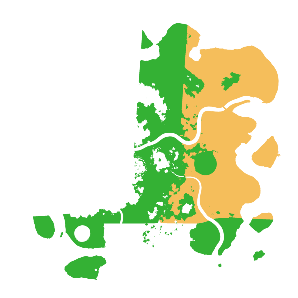 Biome Rust Map: Procedural Map, Size: 3500, Seed: 1125272611