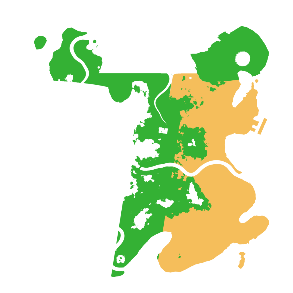 Biome Rust Map: Procedural Map, Size: 3500, Seed: 849066