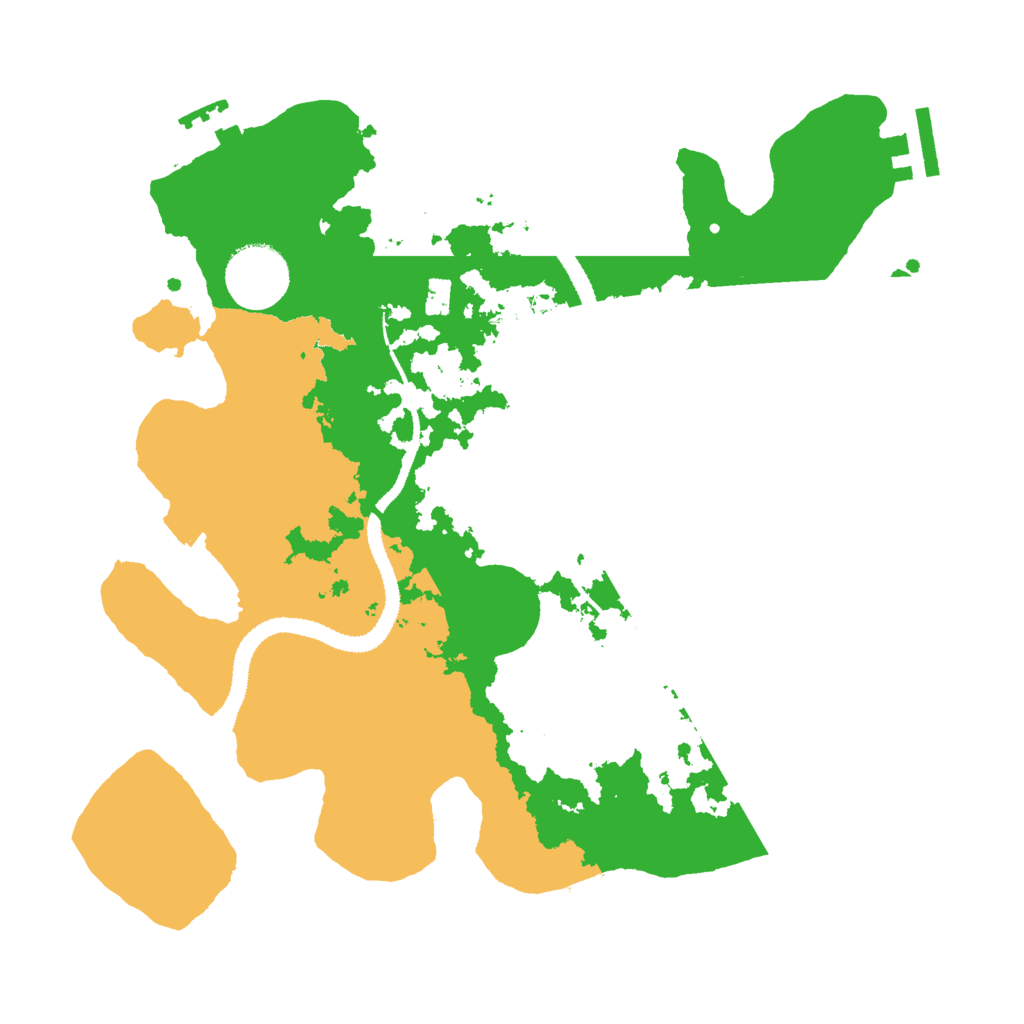 Biome Rust Map: Procedural Map, Size: 3000, Seed: 49124
