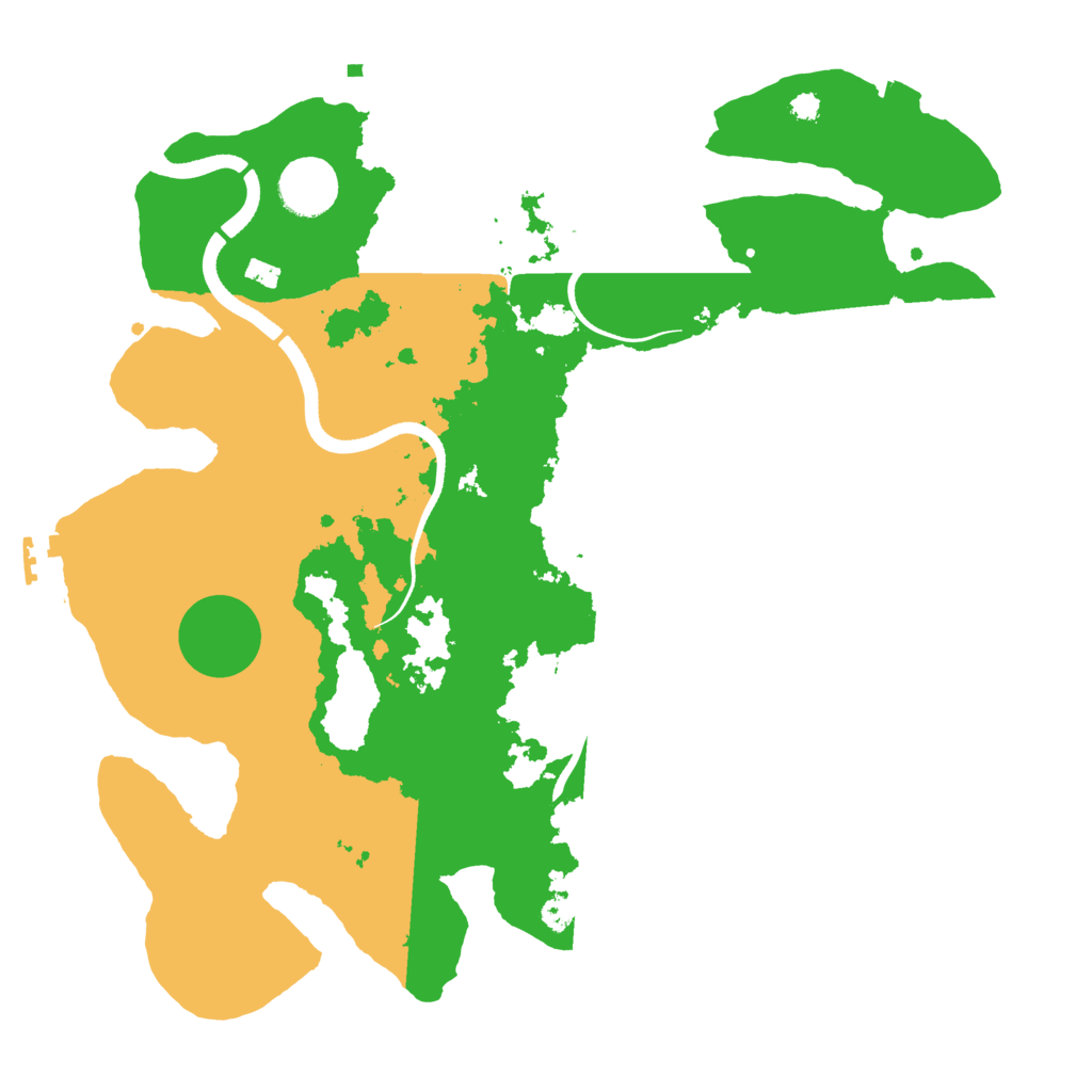 Biome Rust Map: Procedural Map, Size: 3500, Seed: 105195724