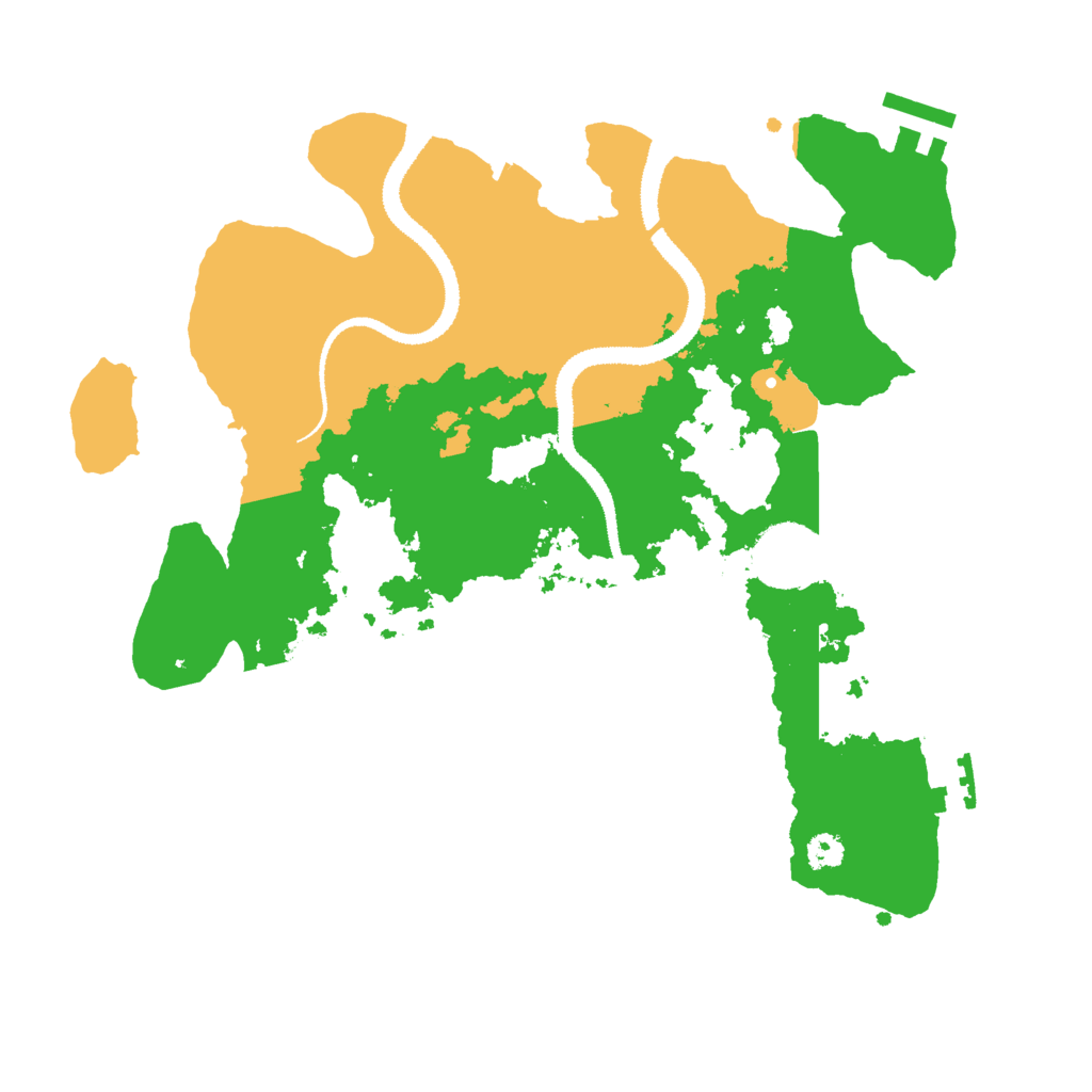 Biome Rust Map: Procedural Map, Size: 3000, Seed: 258741
