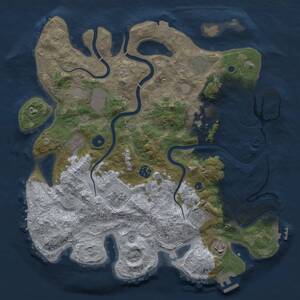 Thumbnail Rust Map: Procedural Map, Size: 3800, Seed: 82164282, 15 Monuments