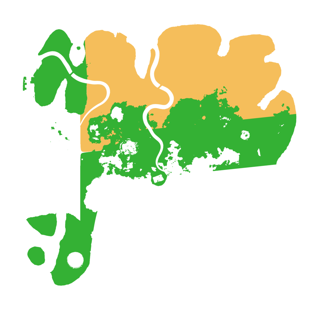 Biome Rust Map: Procedural Map, Size: 3500, Seed: 31060