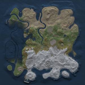 Thumbnail Rust Map: Procedural Map, Size: 3500, Seed: 31060, 15 Monuments