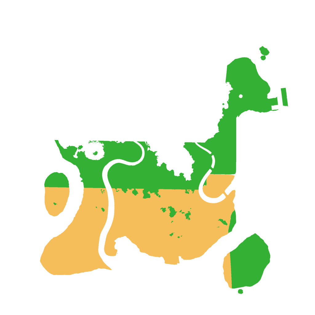 Biome Rust Map: Procedural Map, Size: 2500, Seed: 5985