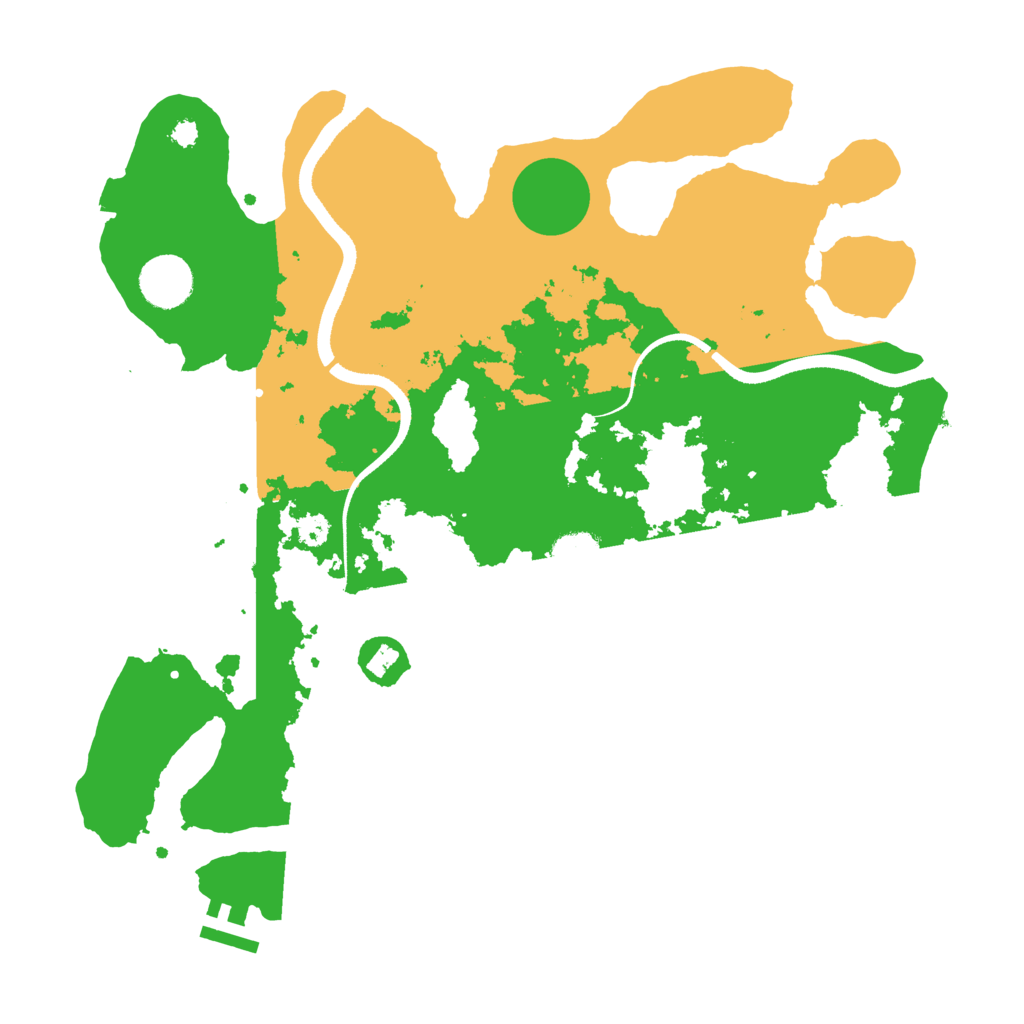 Biome Rust Map: Procedural Map, Size: 3500, Seed: 12348566