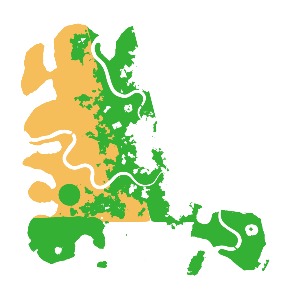 Biome Rust Map: Procedural Map, Size: 3600, Seed: 810401277