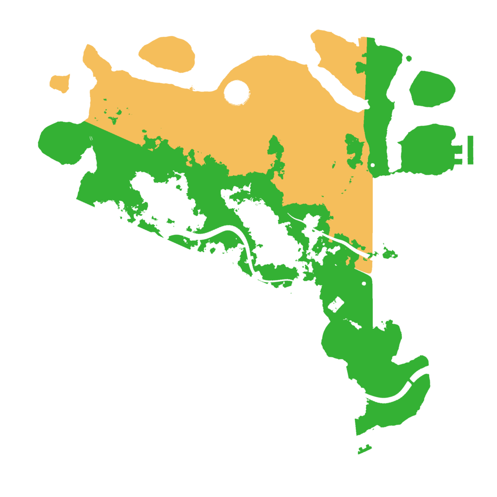 Biome Rust Map: Procedural Map, Size: 3500, Seed: 412138959