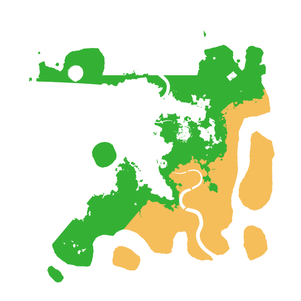 Biome Rust Map: Procedural Map, Size: 3500, Seed: 2374