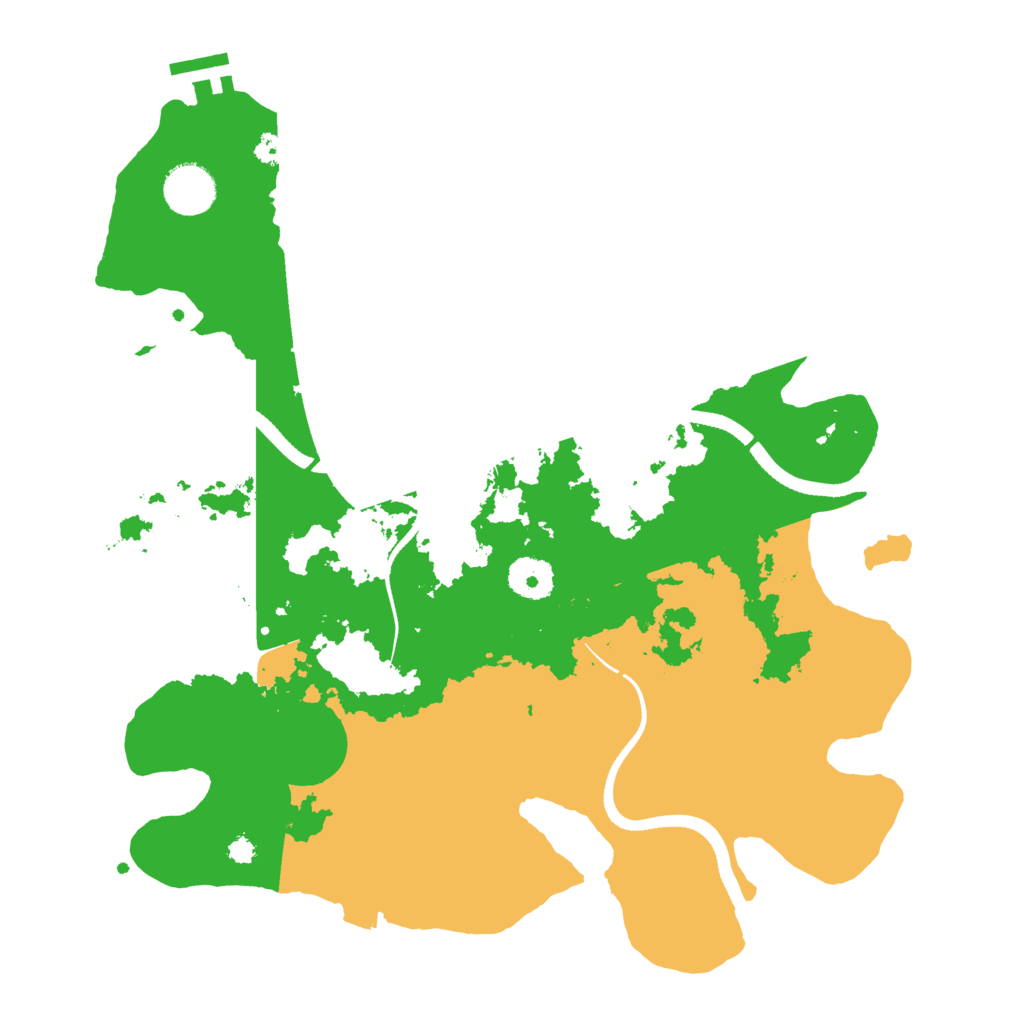 Biome Rust Map: Procedural Map, Size: 3500, Seed: 1910