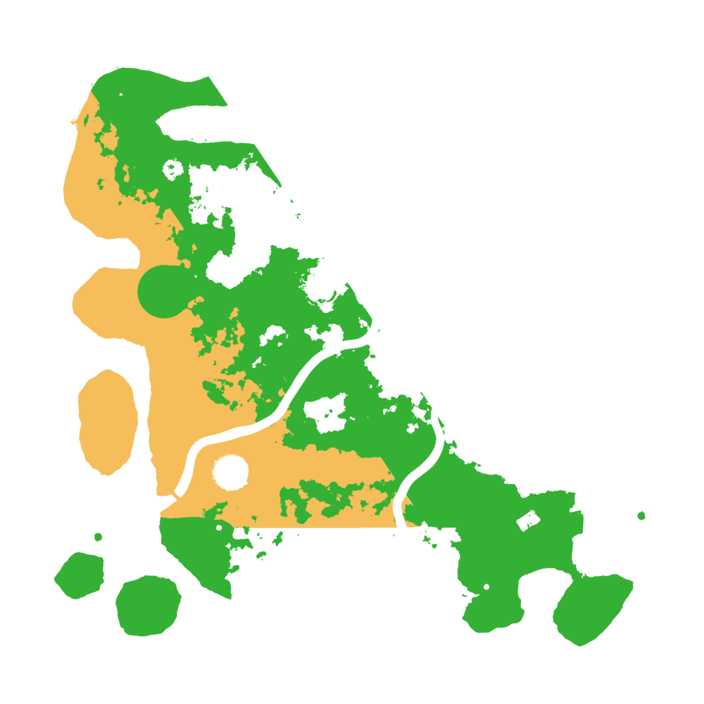 Biome Rust Map: Procedural Map, Size: 3500, Seed: 701982648