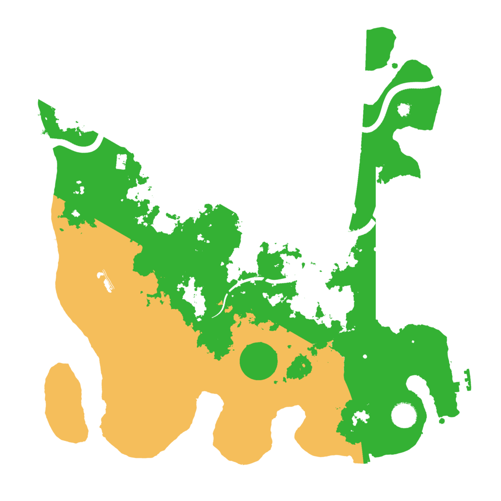 Biome Rust Map: Procedural Map, Size: 3500, Seed: 282615634