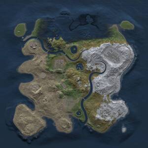 Thumbnail Rust Map: Procedural Map, Size: 3000, Seed: 11901, 12 Monuments