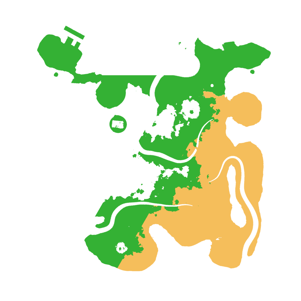 Biome Rust Map: Procedural Map, Size: 2800, Seed: 1286214475