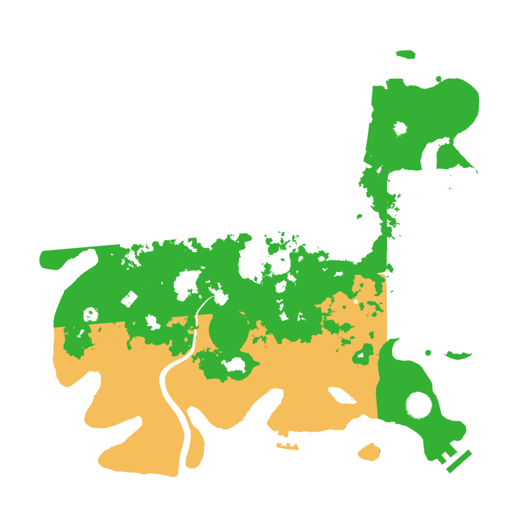 Biome Rust Map: Procedural Map, Size: 3500, Seed: 920966089