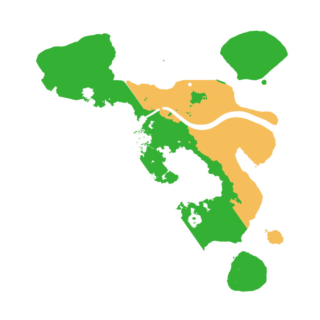 Biome Rust Map: Procedural Map, Size: 2500, Seed: 1998132328