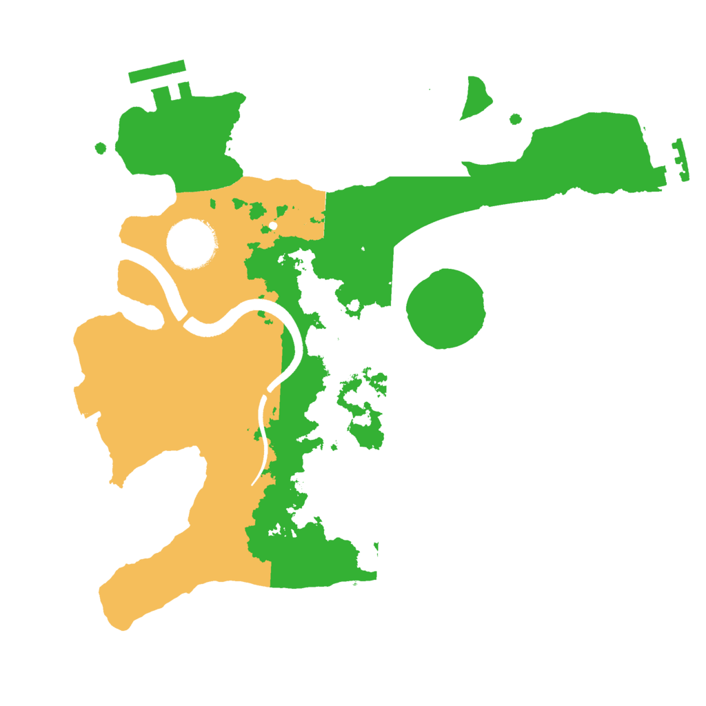 Biome Rust Map: Procedural Map, Size: 2500, Seed: 1896757972