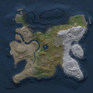 Thumbnail Rust Map: Procedural Map, Size: 2500, Seed: 1896757972, 10 Monuments