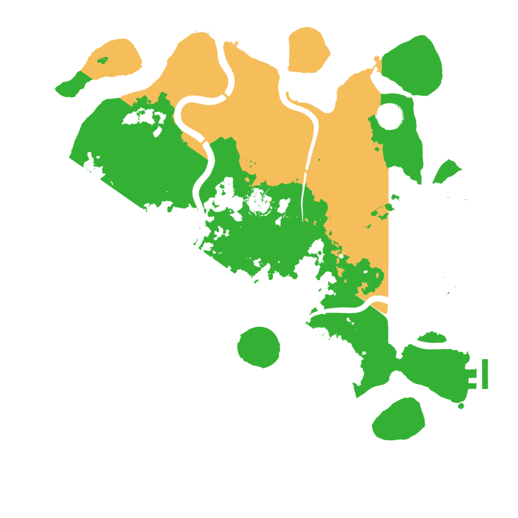 Biome Rust Map: Procedural Map, Size: 3500, Seed: 2019546862