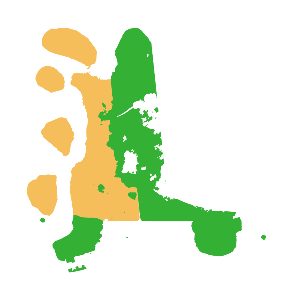 Biome Rust Map: Procedural Map, Size: 2500, Seed: 69548486