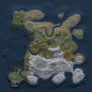 Thumbnail Rust Map: Procedural Map, Size: 3105, Seed: 1408252380, 12 Monuments