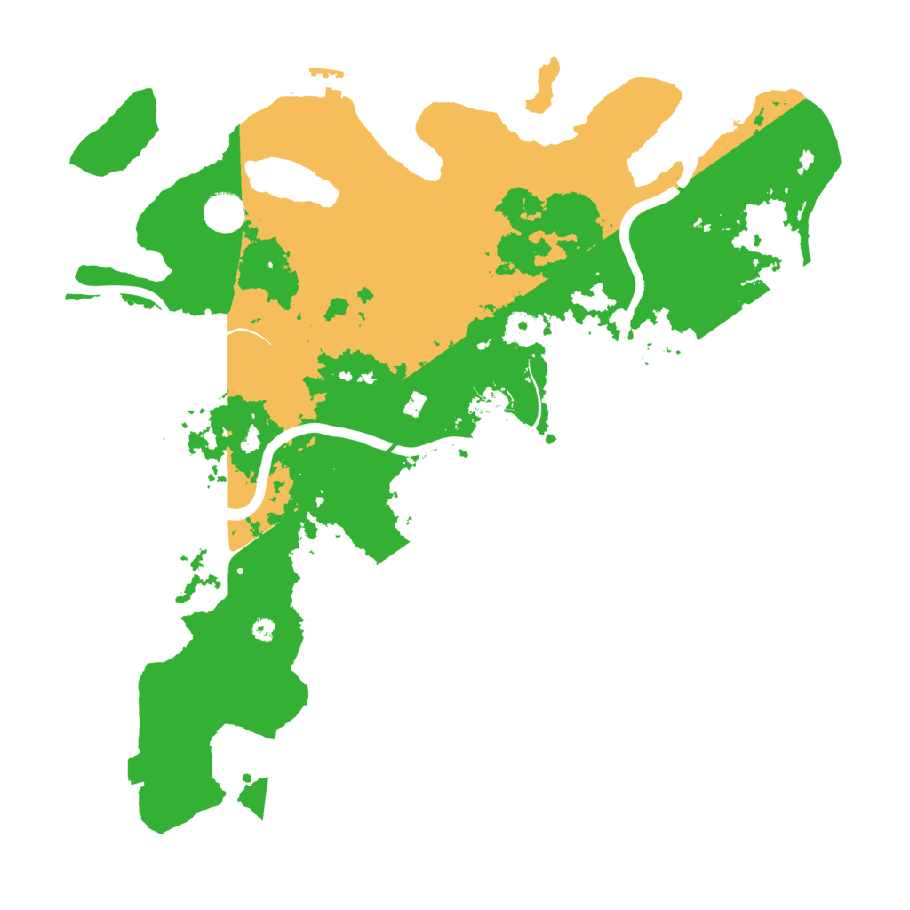 Biome Rust Map: Procedural Map, Size: 3999, Seed: 3553367