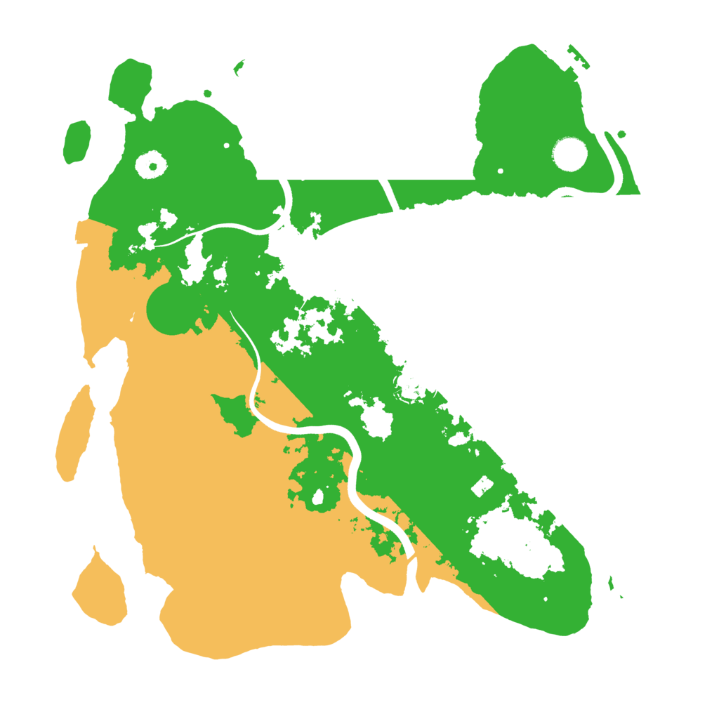 Biome Rust Map: Procedural Map, Size: 3700, Seed: 585685937