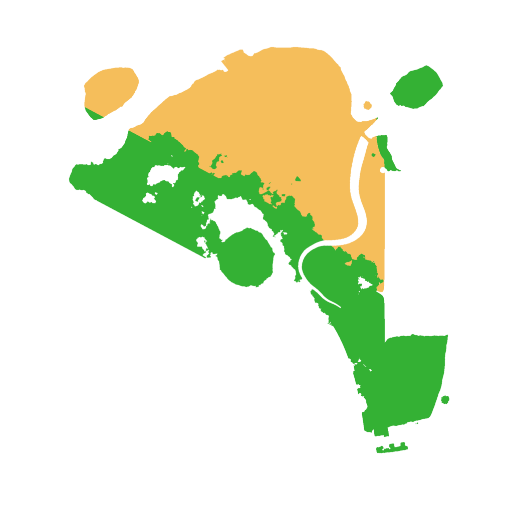 Biome Rust Map: Procedural Map, Size: 2500, Seed: 1893329637