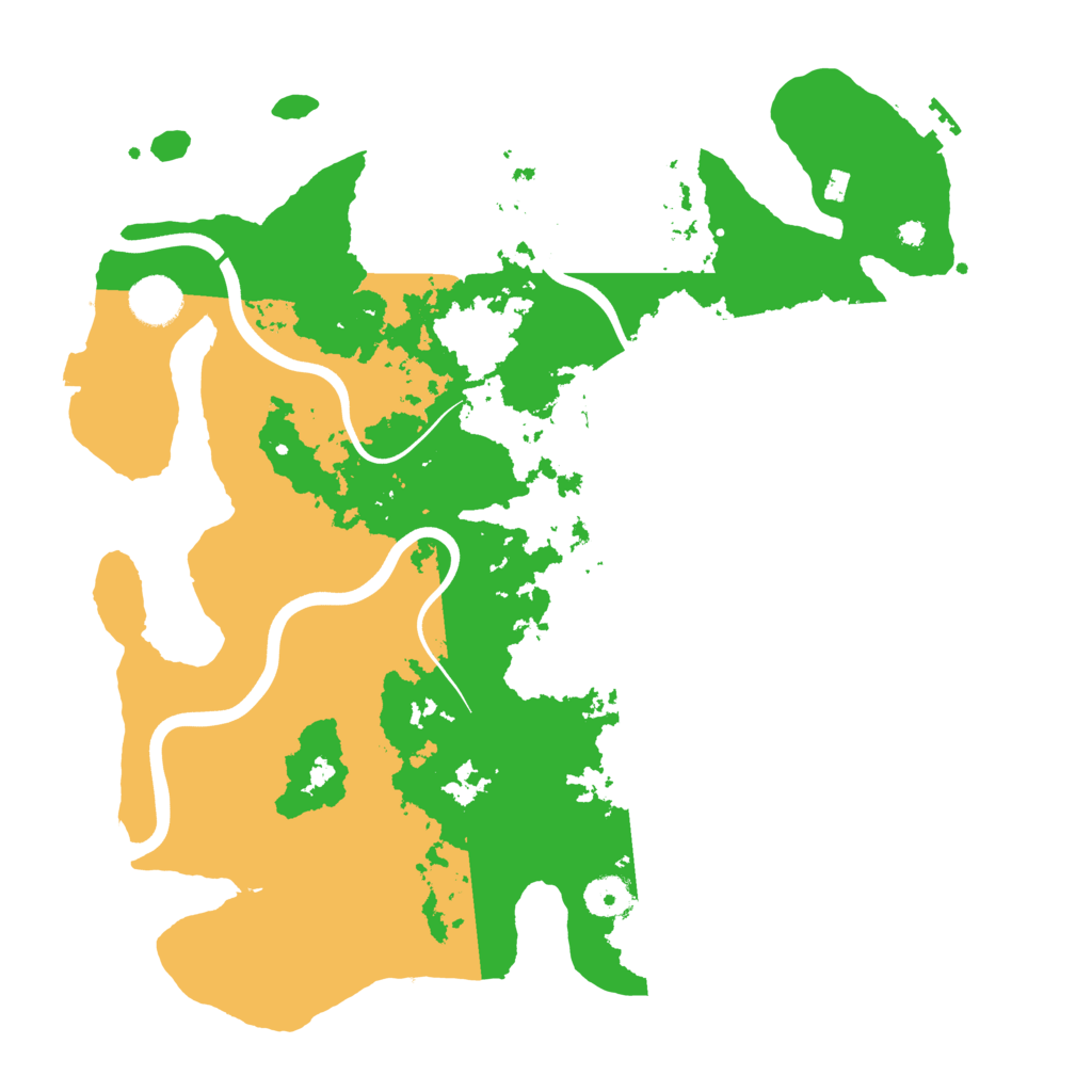 Biome Rust Map: Procedural Map, Size: 3800, Seed: 13326