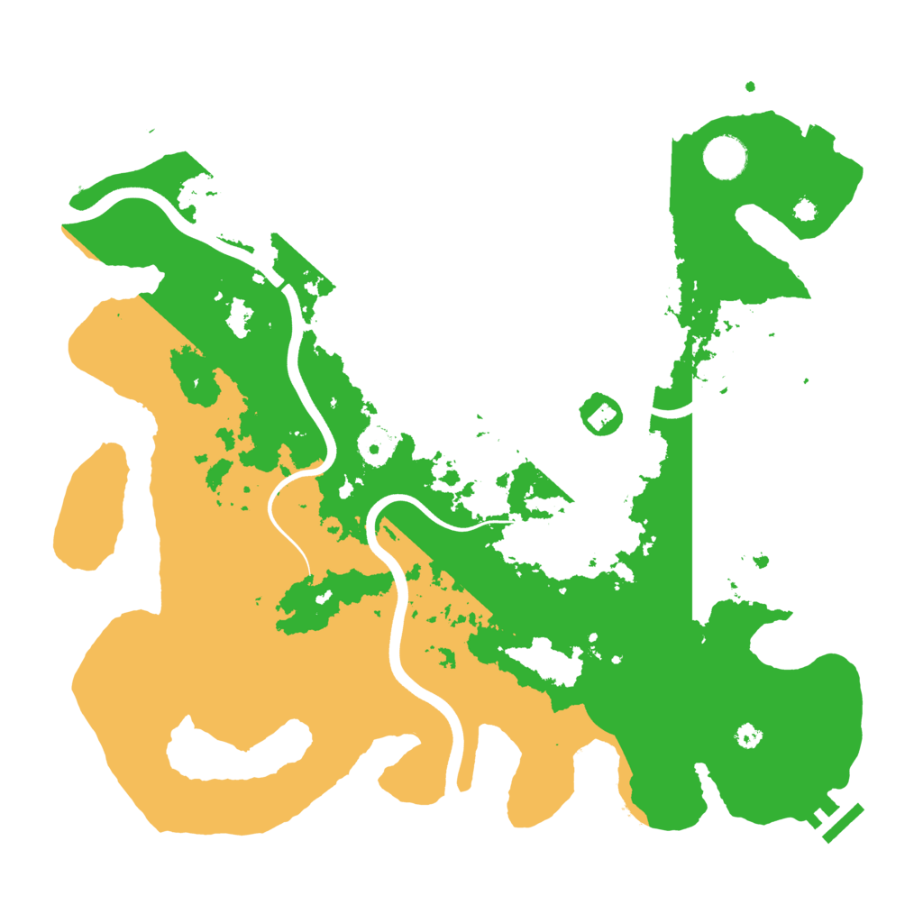 Biome Rust Map: Procedural Map, Size: 3750, Seed: 2107305550