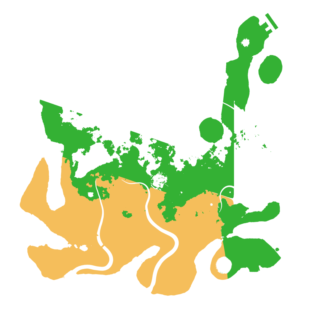 Biome Rust Map: Procedural Map, Size: 3500, Seed: 714405366