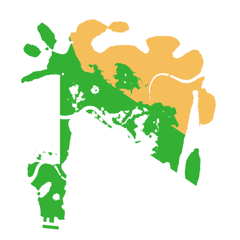 Biome Rust Map: Procedural Map, Size: 3000, Seed: 800117927