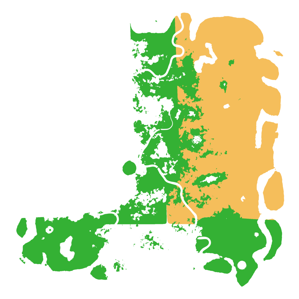 Biome Rust Map: Procedural Map, Size: 6000, Seed: 61075009