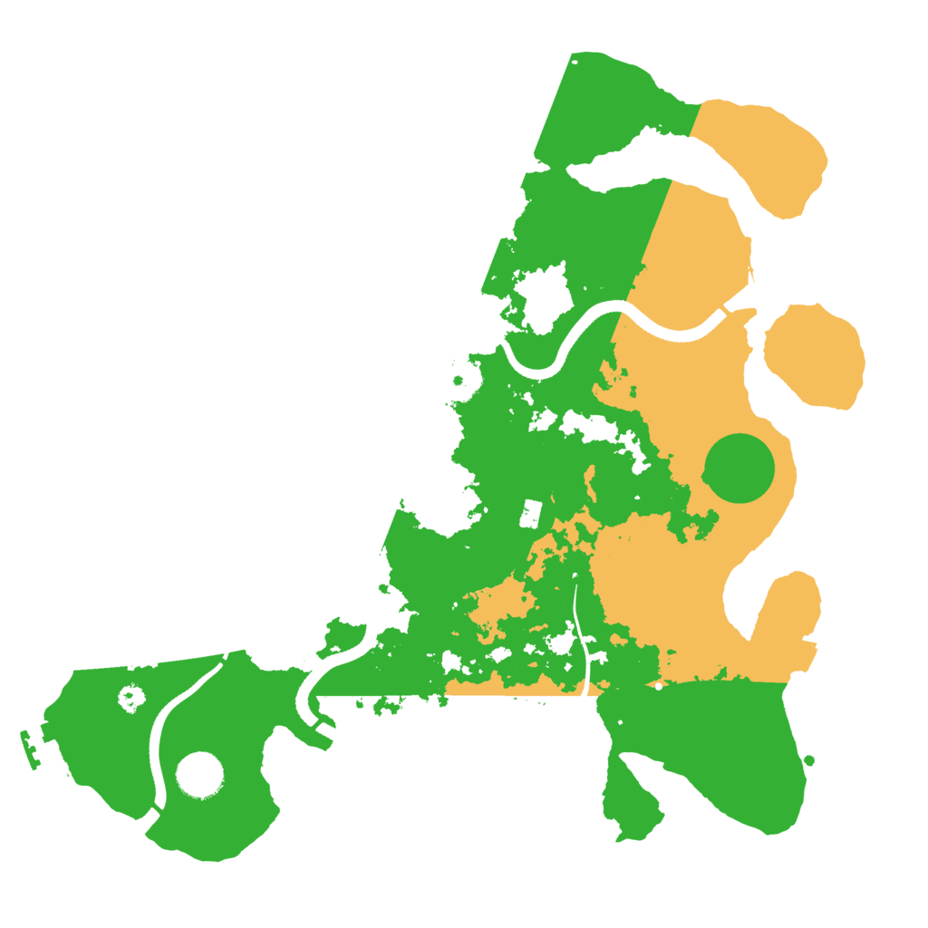 Biome Rust Map: Procedural Map, Size: 3500, Seed: 16322500