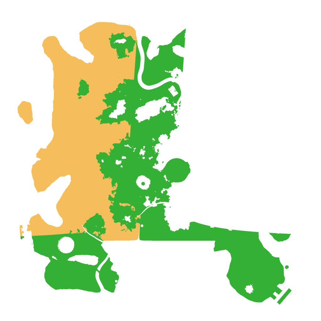 Biome Rust Map: Procedural Map, Size: 3500, Seed: 1326