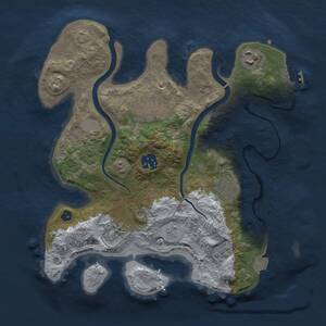 Thumbnail Rust Map: Procedural Map, Size: 3000, Seed: 20852, 11 Monuments