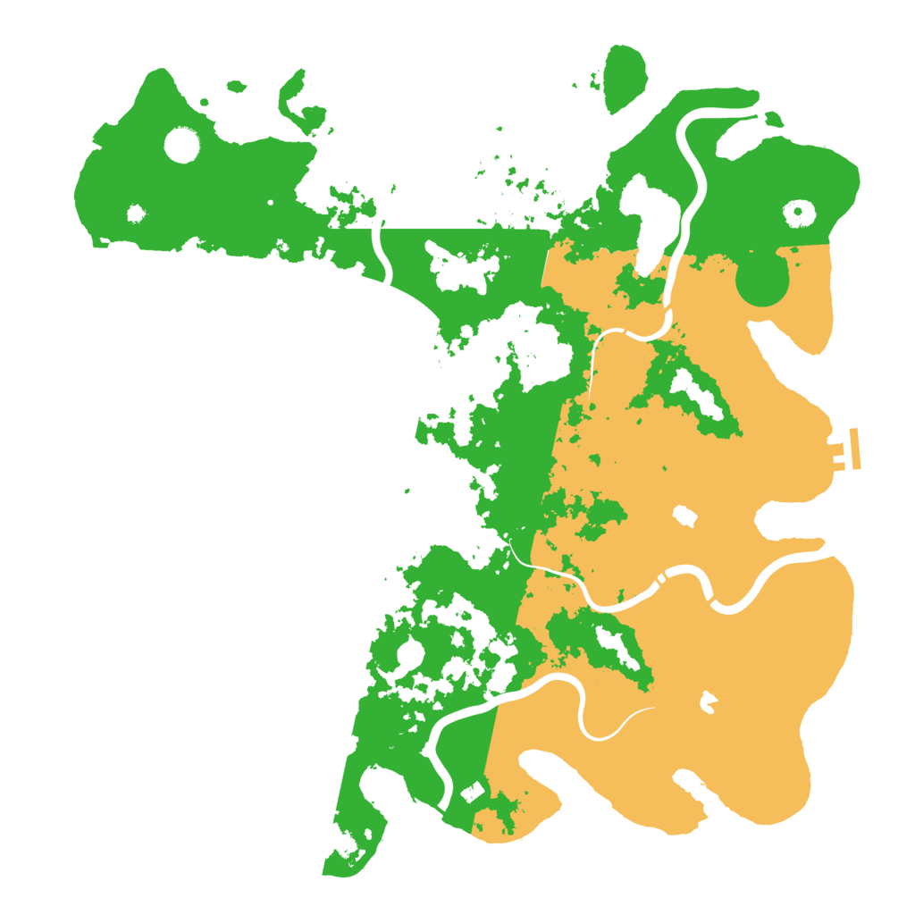 Biome Rust Map: Procedural Map, Size: 4500, Seed: 420911