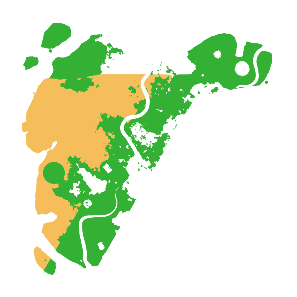 Biome Rust Map: Procedural Map, Size: 3600, Seed: 34559000