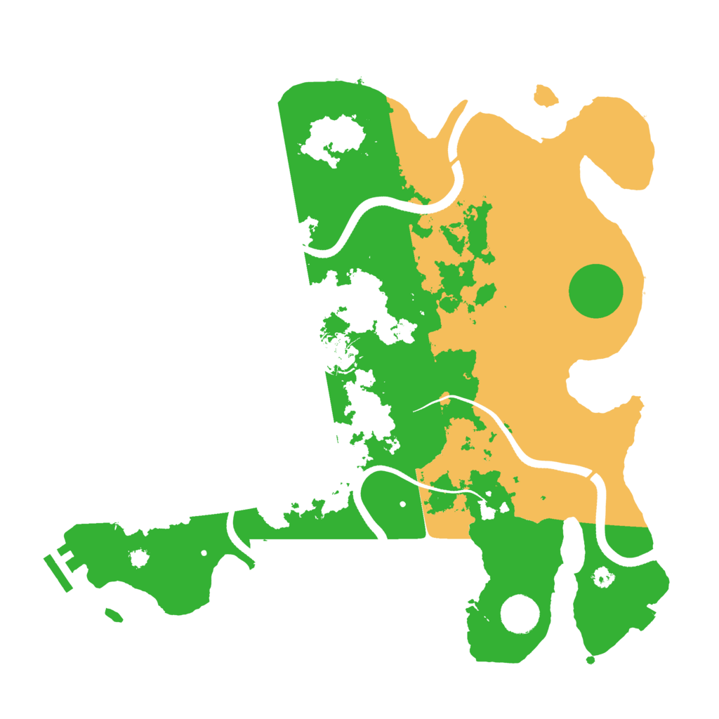 Biome Rust Map: Procedural Map, Size: 3500, Seed: 943413272