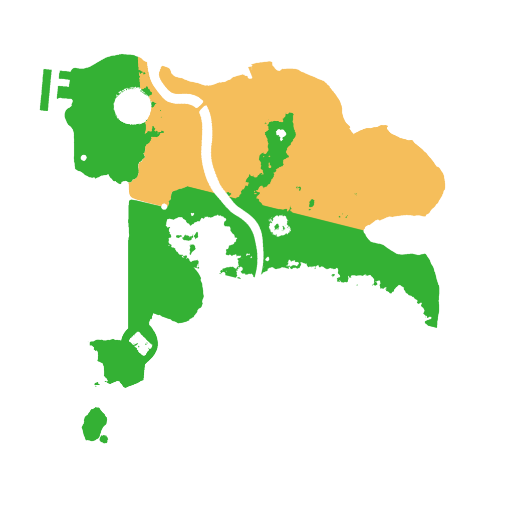 Biome Rust Map: Procedural Map, Size: 2500, Seed: 1169781039