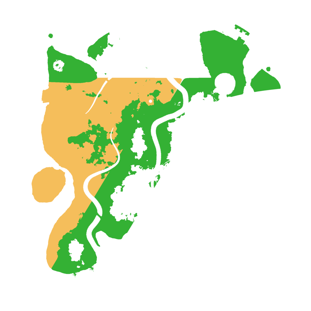 Biome Rust Map: Procedural Map, Size: 2800, Seed: 391158184