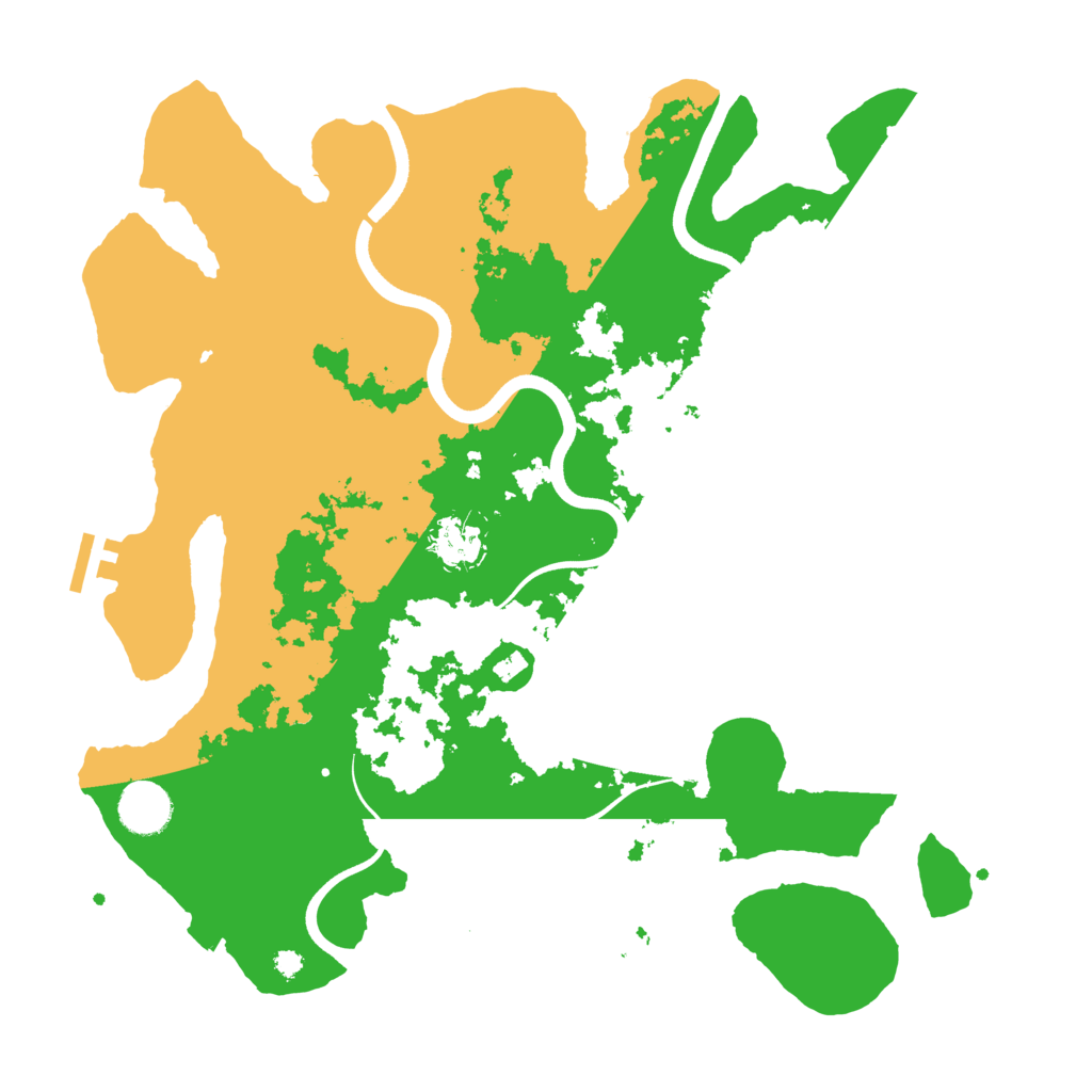 Biome Rust Map: Procedural Map, Size: 3700, Seed: 47406876