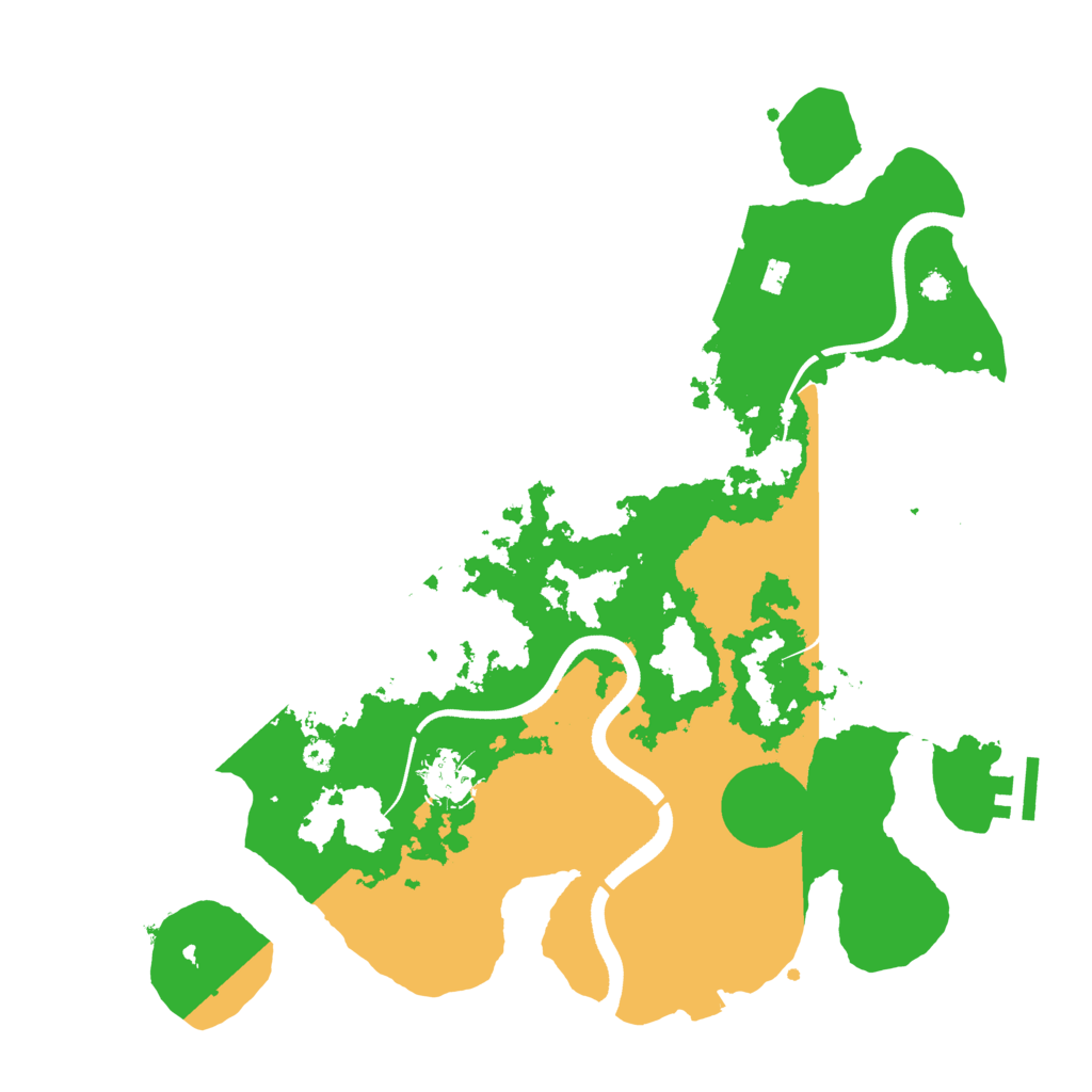 Biome Rust Map: Procedural Map, Size: 3500, Seed: 353642772