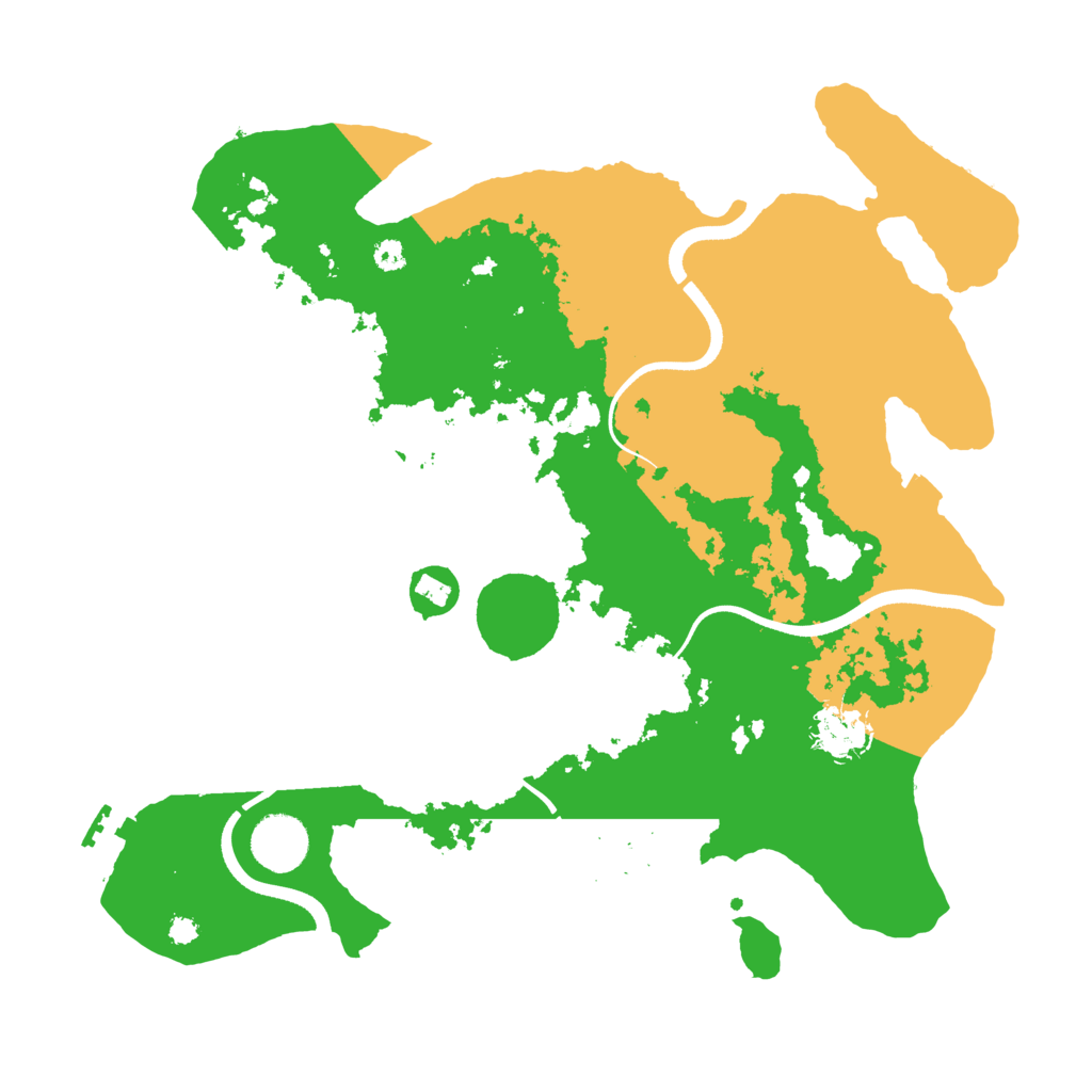 Biome Rust Map: Procedural Map, Size: 3500, Seed: 239218915