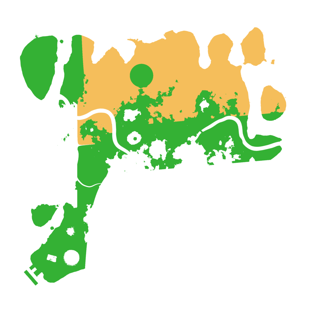 Biome Rust Map: Procedural Map, Size: 3500, Seed: 30119