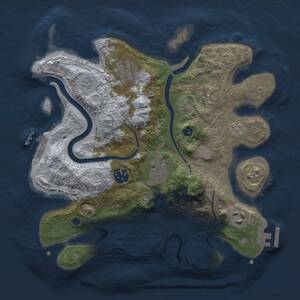 Thumbnail Rust Map: Procedural Map, Size: 3000, Seed: 42560, 12 Monuments