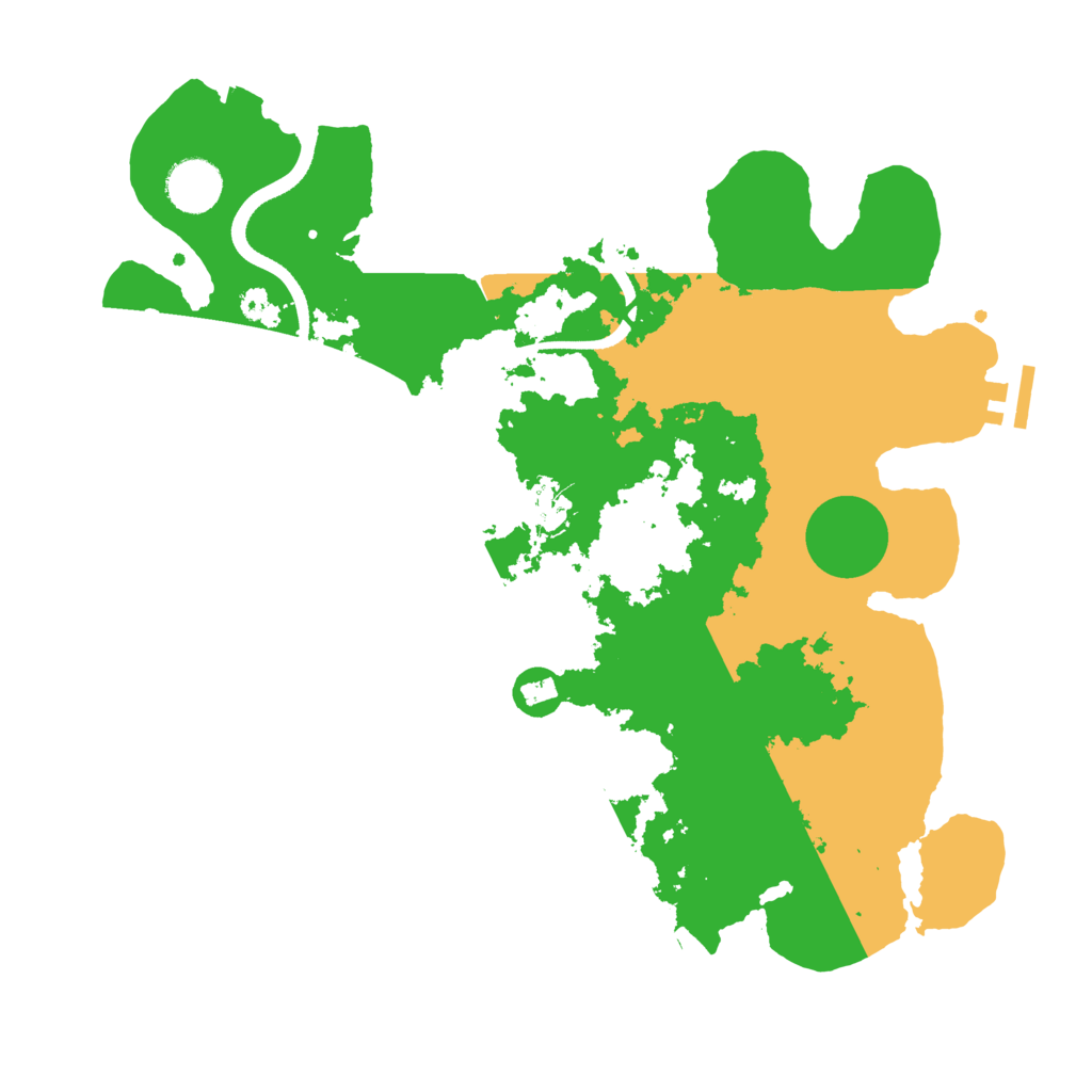 Biome Rust Map: Procedural Map, Size: 3500, Seed: 810982
